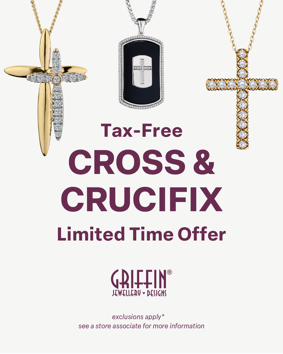 Tax Free Cross & Crucifix Collection
